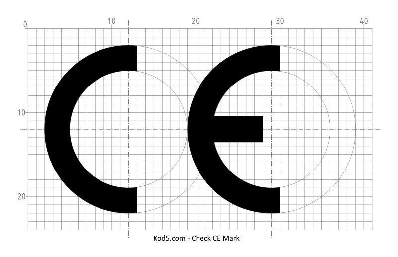 Genuine CE Mark example for compliance checking